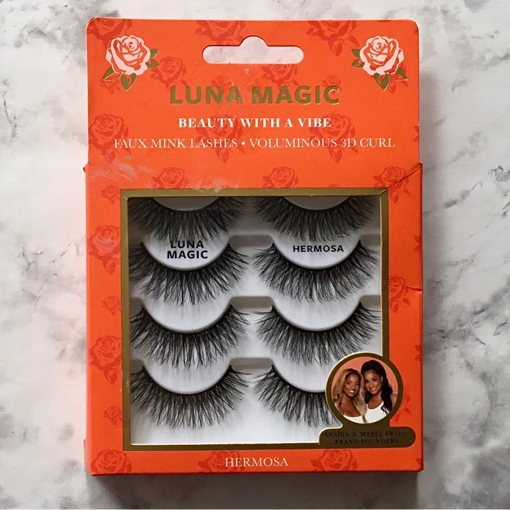 New 4 Pair Luna Magic ‘Hermosa’ Faux Mink Lashes - Picture 2 of 12